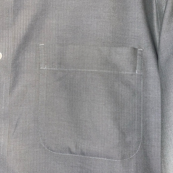 Nordstrom women’s‎ button down shirt size 16-37 light green 100% cotton spring - Picture 6 of 8